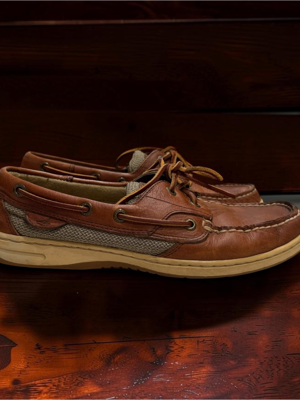 Sperry Bluefish Topsiders Leather Boat Shoes VGUC